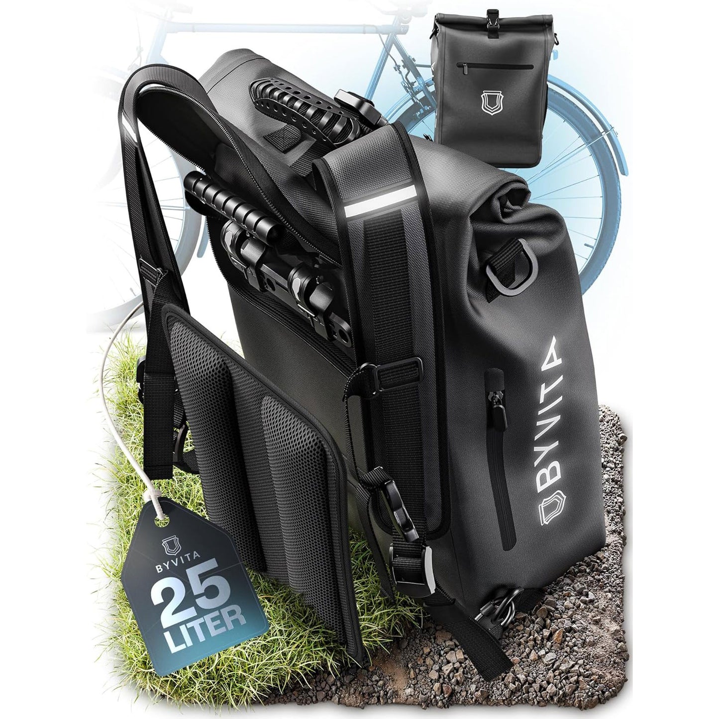 3 in 1 bicycle bag by the brand BYVITA