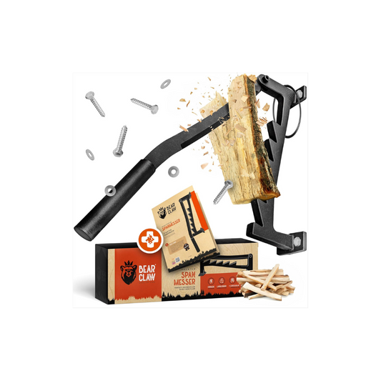 Log splitter for kindling wood wall-mounted by the brand BearClaw