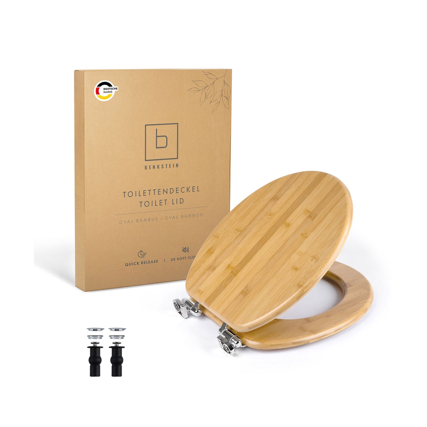 Bamboo toilet seat from Benkstein