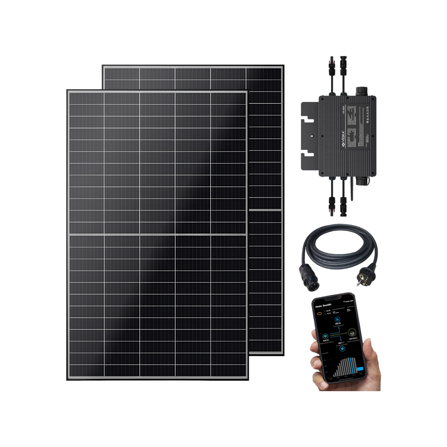 Balkonkraftwerk 1000/800W der Marke VESKA